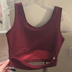 red tank top from shein, size S